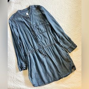 GAP denim Tencel dress - nursing friendly button front 💙 pockets